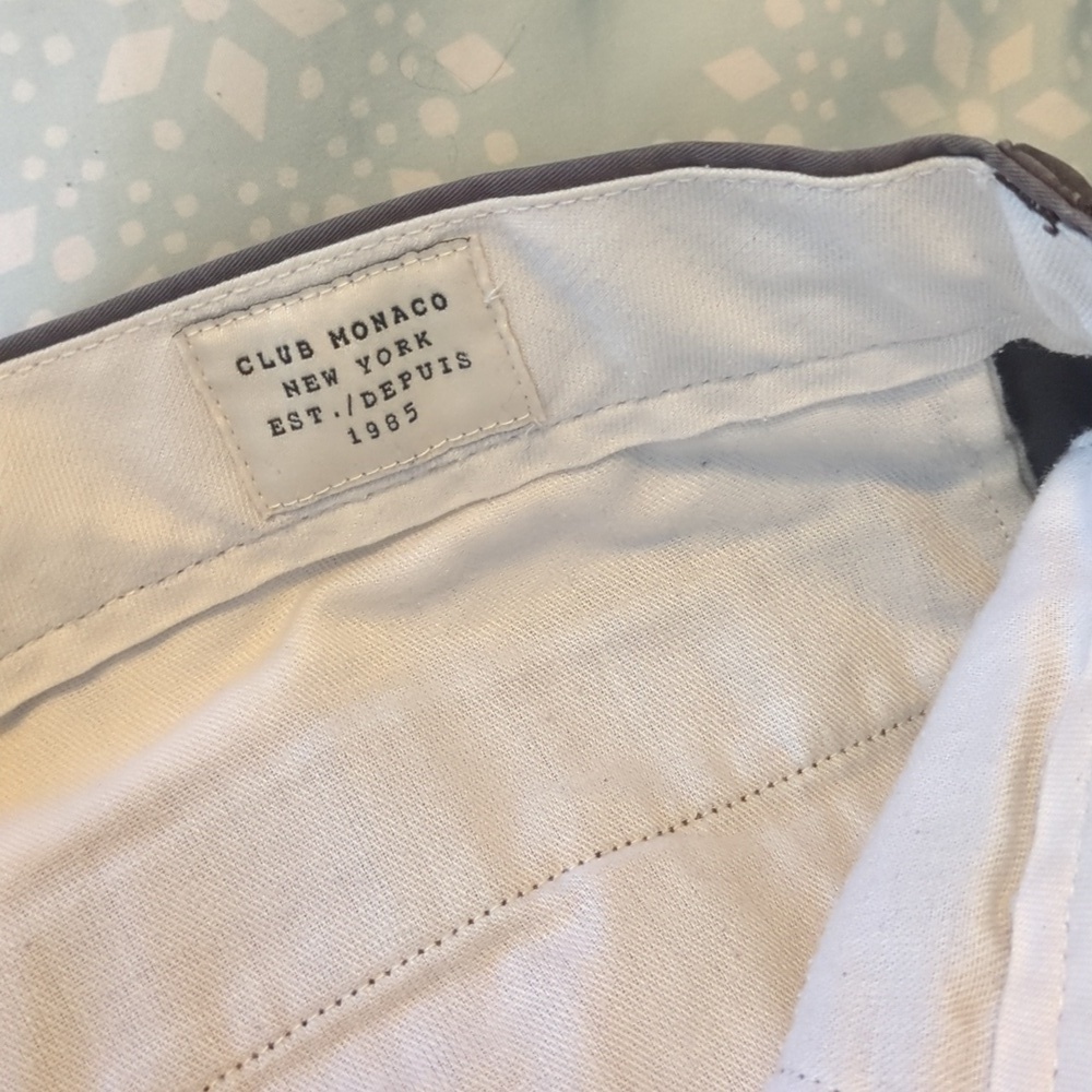 Club Monaco DARK GRAY Davis Slim For Corton Chino - Picture 5 of 6